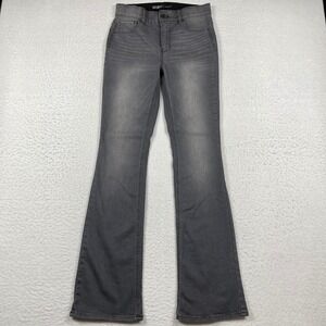 WHBM Outlet Jeans Womens 4 Gray Skinny Flare Stretch Comfort Chic Casual Stylish